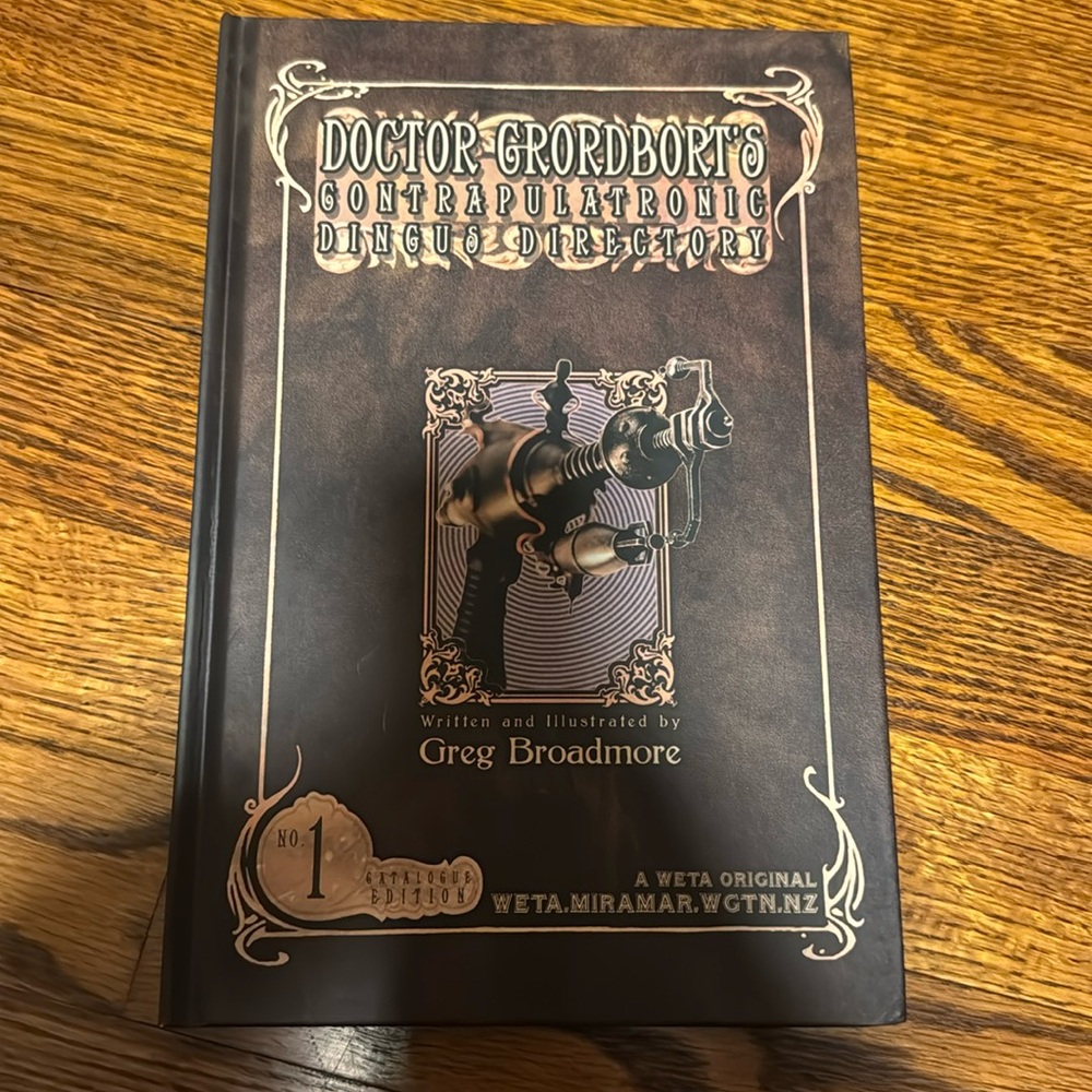 Doctor Grordbort’s signed book Greg Broadmore weta
